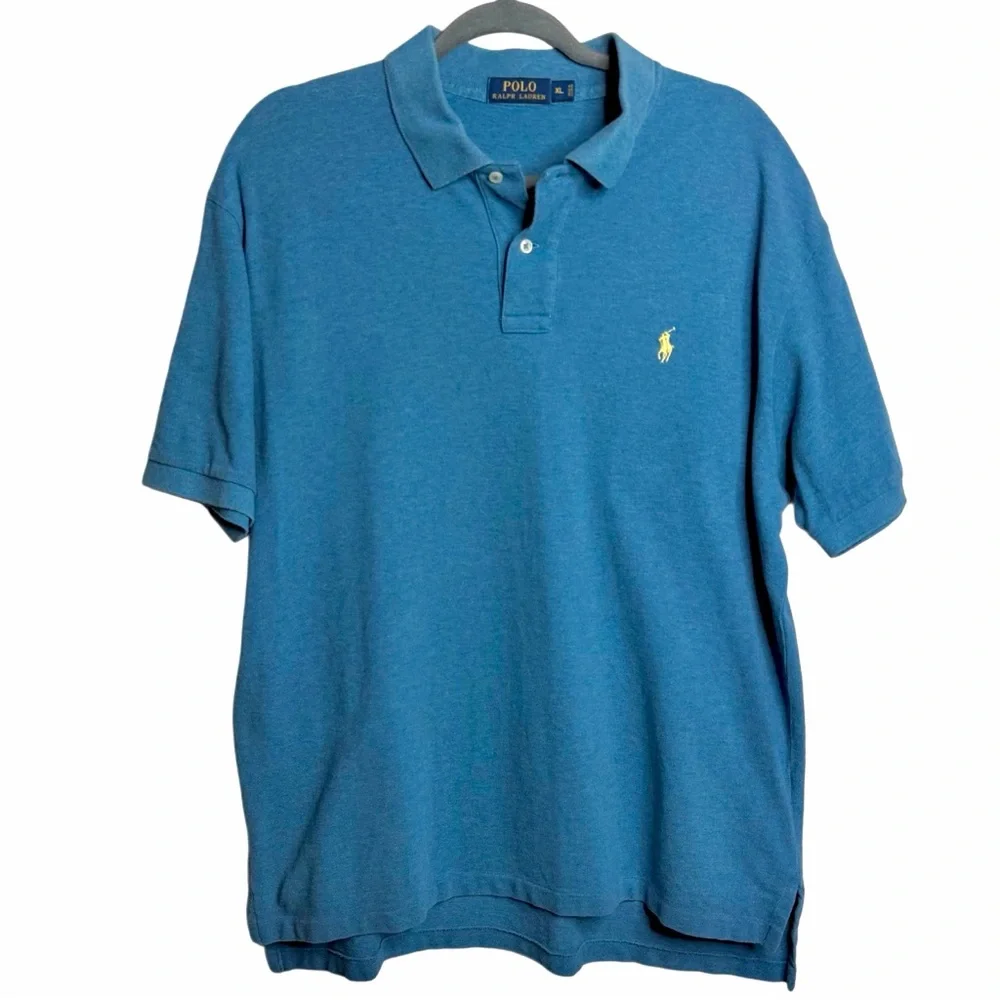 Polo Ralph Lauren Men’s Classic Fit Baby Blue Short Sleeve Polo Shirt Size‎ XL